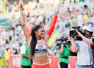 Gabby Thomas at the 2020 U.S. Olympic Track & Field Team Trials - Day 9