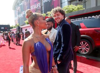 Saweetie and Jack Harlow at theBET Awards 2021 - Nissan Red Carpet