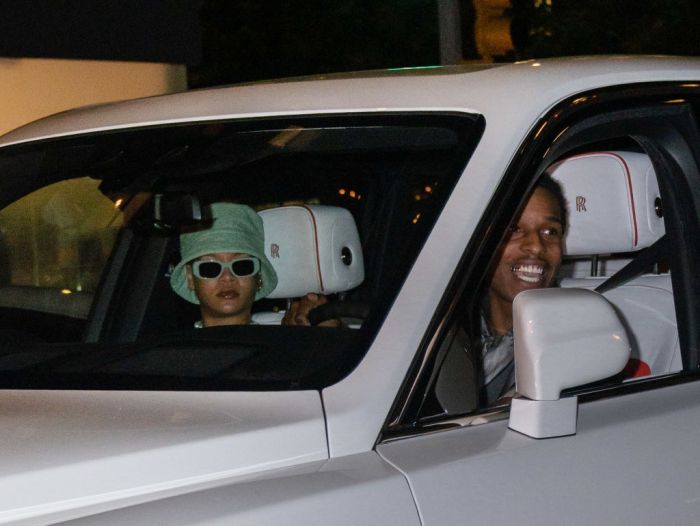 A$AP Rocky And Rihanna Roll Out In Rolls Royce Cullinan For NY Date Night