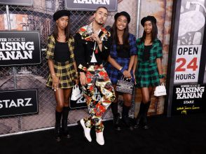 Quincy Brown and sisters Jessie J, D'Lila and Chance Combs attend STARZ "POWER BOOK III: RAISING KANAN" RED CARPET AND WORLD PREMIERE