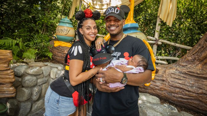 Ne-Yo aka Shaffer Smith and wife Crystal Renay with their daughter Isabella Rose