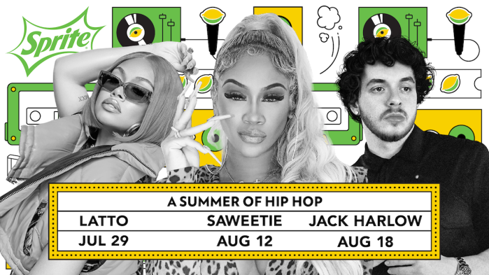 Latto, Saweetie and Jack Harlow headline Sprite's "Live From The Label" summer concert series