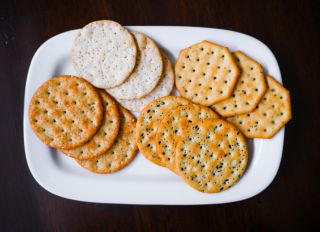 Assorted Crackers on Plate