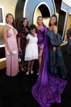 Brenda Nicole Moorer, Saycon Sengbloh, Skye Dakota Turner, Jennifer Hudson and Hailey Kilgore at the RESPECT World Premiere In Los Angeles