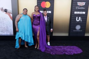 Jennifer Hudson sister and son David Otunga Jr. RESPECT World Premiere In Los Angeles