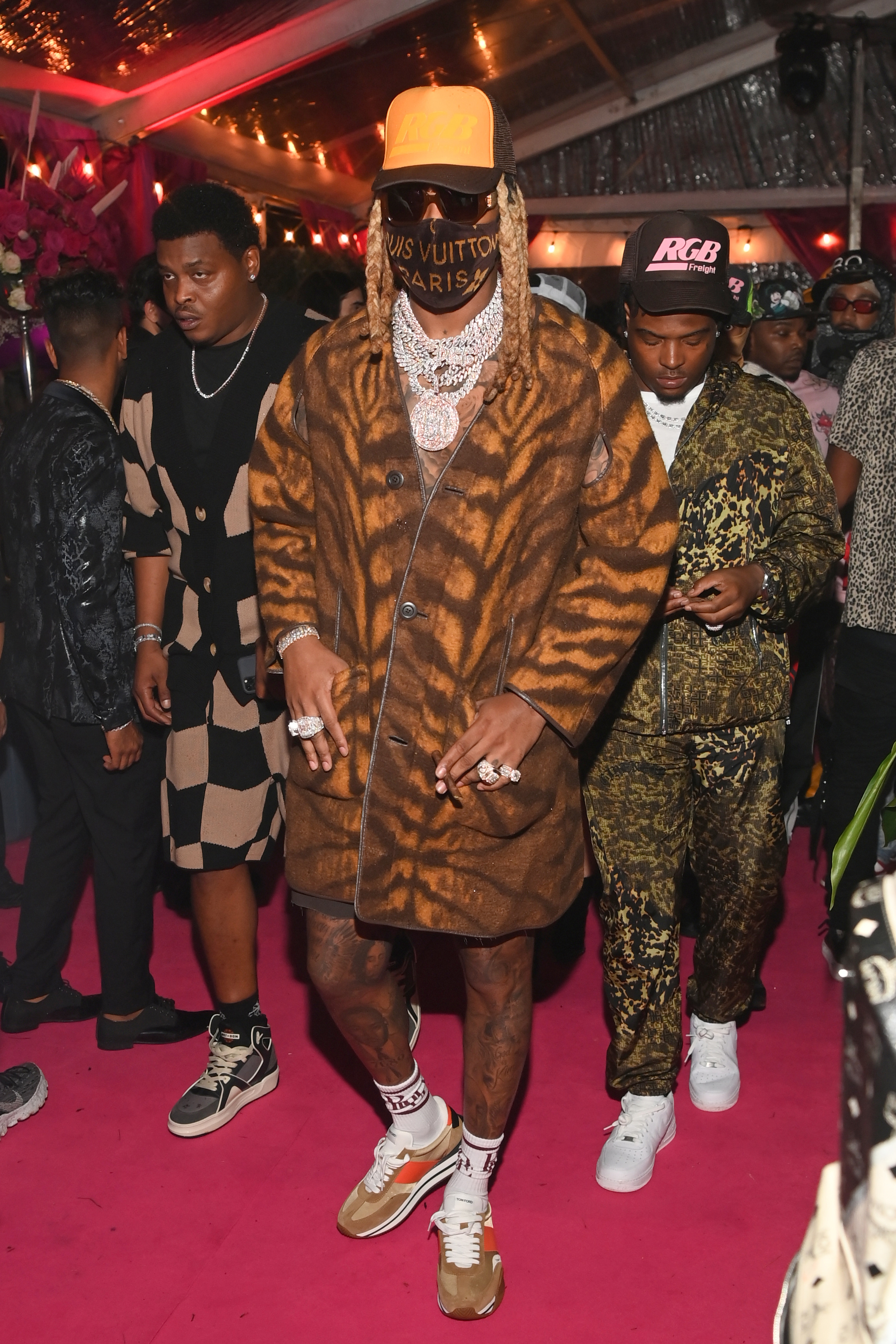 Lil Baby, Travis Scott & More Attend Young Thug's Striped & Spotted Bash