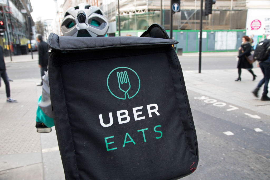 Uber Eats Delivery Bike Box In London