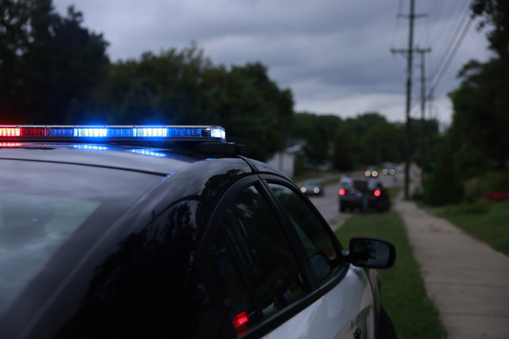 Police investigate after gunshots were fired at a house