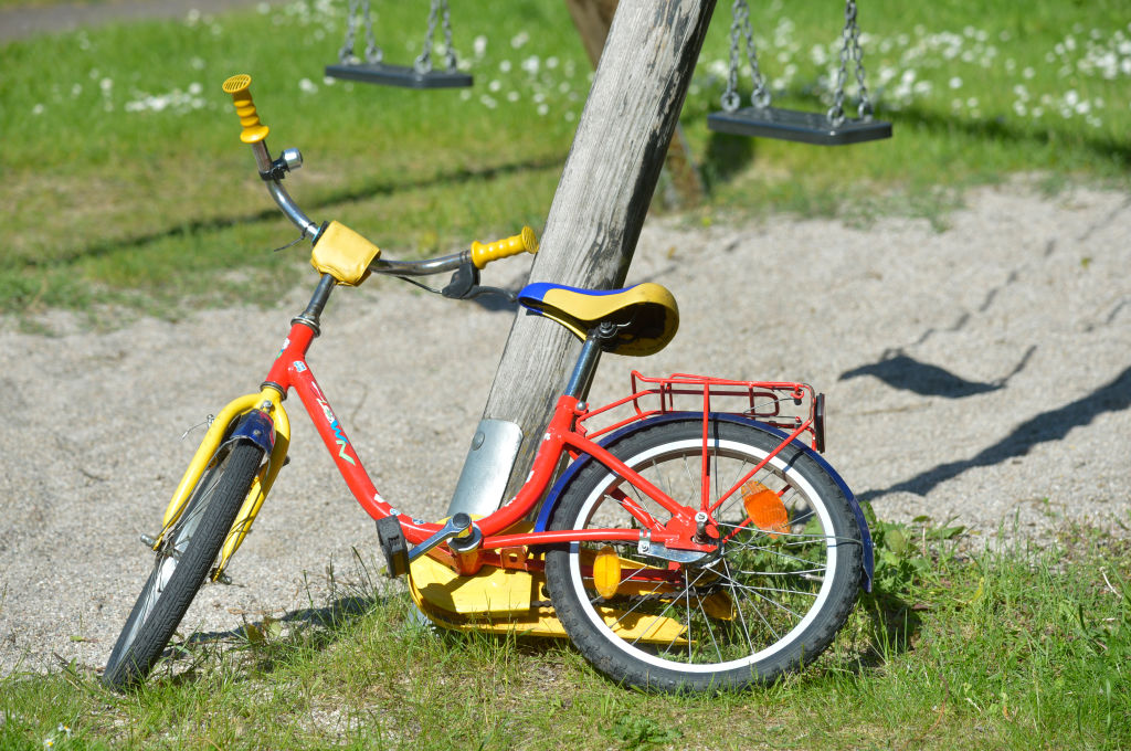 Abandoned child bike