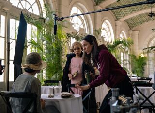Rebecca Hall directing Ruth Negga and Tessa Thompson in 'Passing'