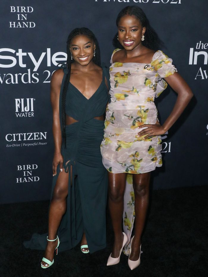 Simone Biles and Amanda Gorman attends the 6th Annual InStyle Awards 2021