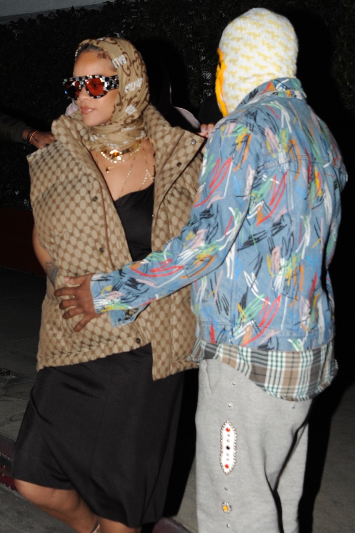 Rihanna and A$AP Rocky dine out in West Hollywood