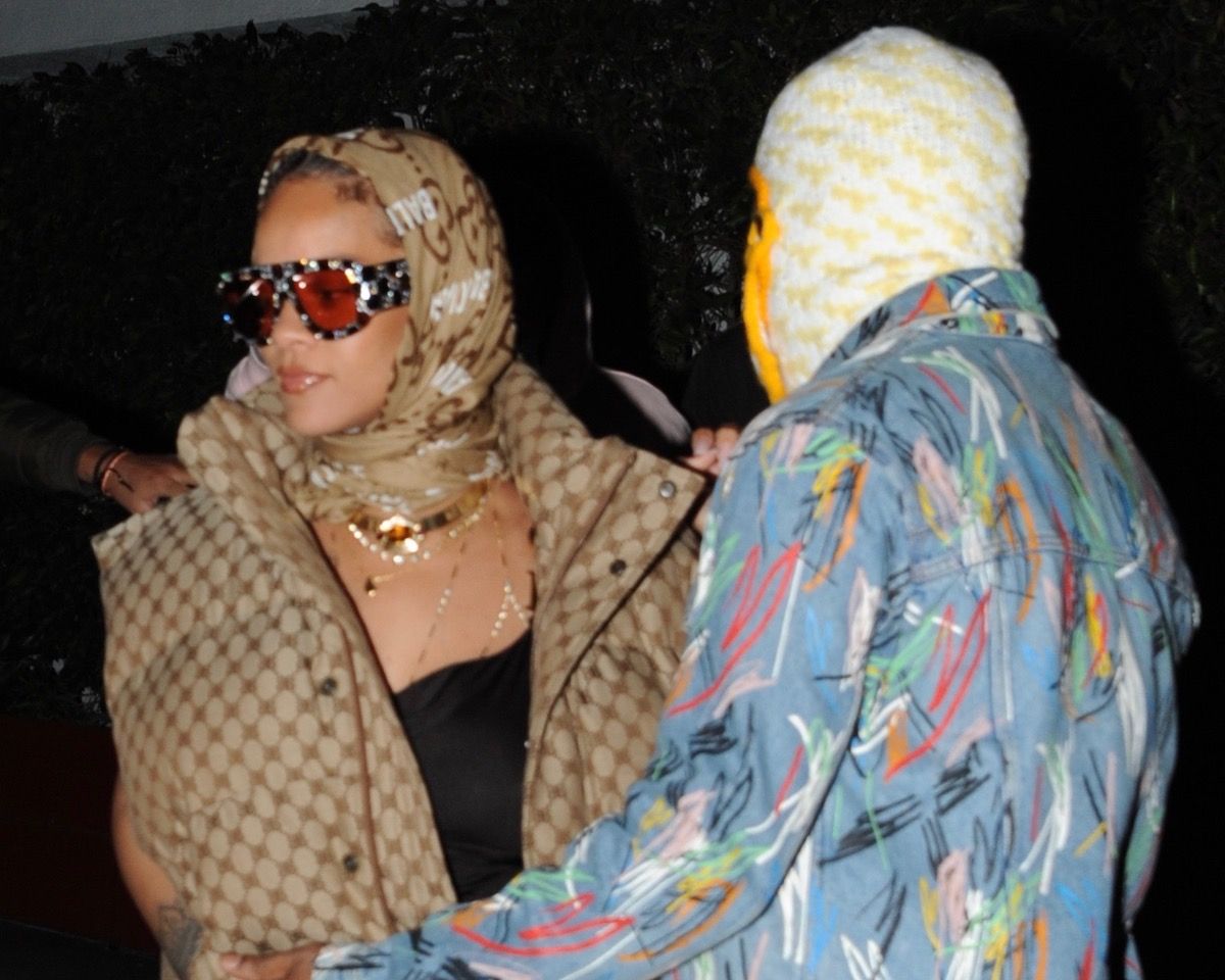 Rihanna and A$AP Rocky dine out in West Hollywood