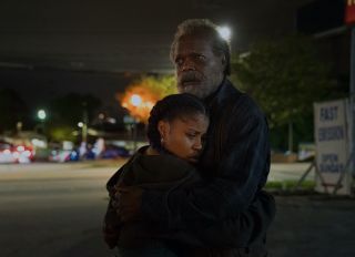 The Last Days Of Ptolemy Grey production stills starring Samuel L. Jackson and Dominique Fishback