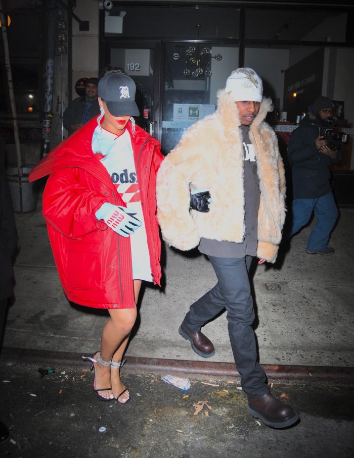 Rihanna Refuels ASAP Rocky Baby Rumors In Oversized Outfit