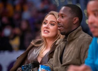 Celebrities attend the Los Angeles Lakers play the Golden State Warriors during the season opener
