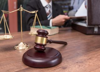 A gavel and the justice scale