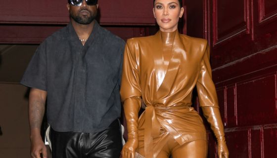 Kanye West & Kim Kardashian Leave K.West's Sunday Service At Theatre Des Bouffes Du Nord - Paris Fashion Week Womenswear Fall/Winter 2020/2021