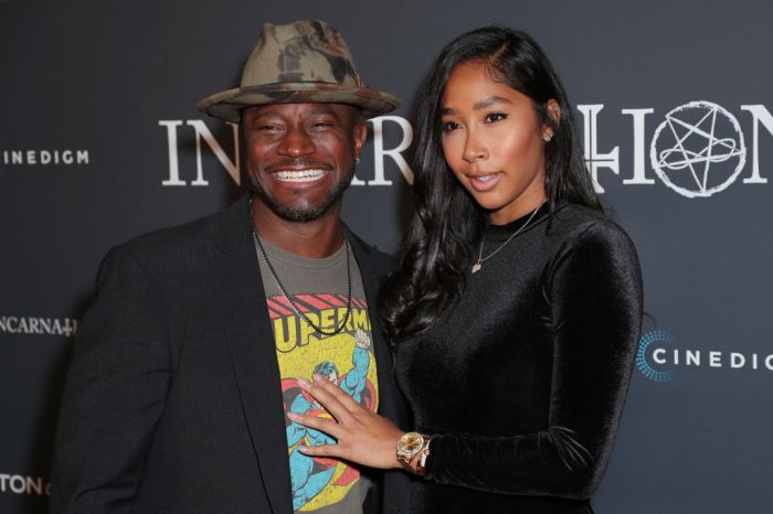 Alleged couple Apryl Jones and Taye Diggs attend World Premiere Private Screening Of "Incarnation"