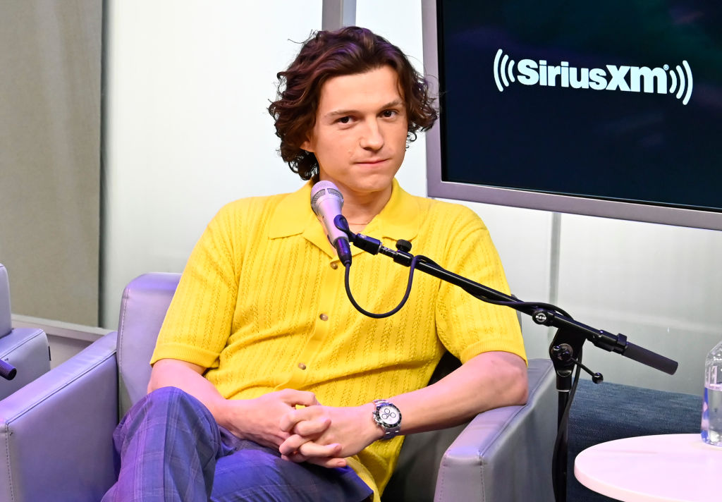 Tom Holland And Mark Wahlberg Visit The SiriusXM Studios In New York City
