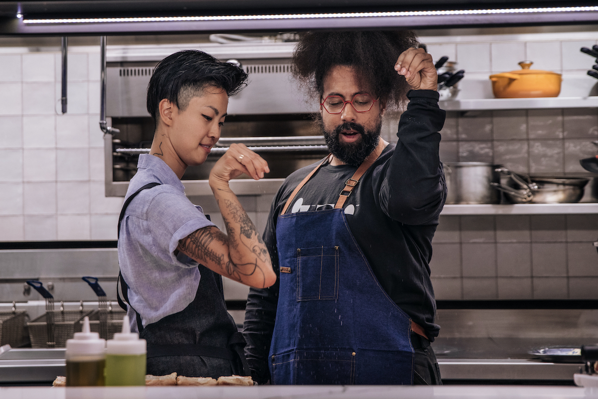 ‘Fast Foodies’ Exclusive: Watch Reggie Watts Teach Top Chef Kristen Kish This Special Skill