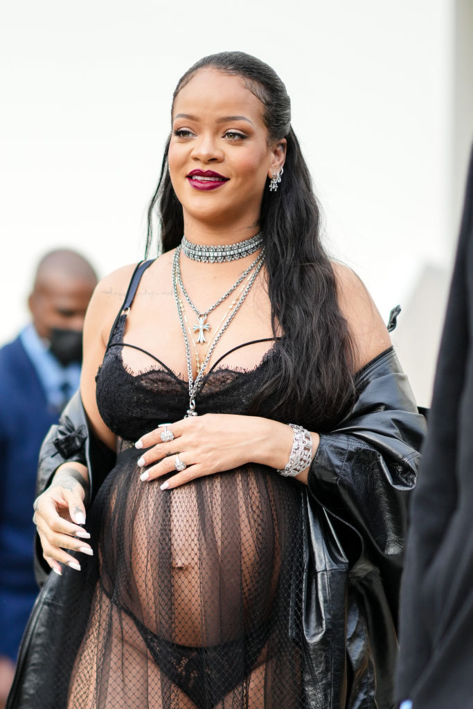 Pregnant Rihanna Rocks A Sexy, Sheer Dior Dress As She Effortlessly Humbles A Heckler During Her Arrival