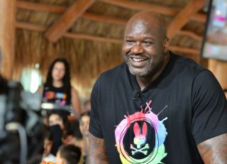 Shaquille O'Neal Gives Cooking Lesson At Yellow Green Farmers Market