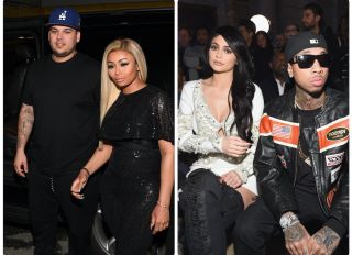 Blac Chyna and Rob Kardashian at Onyx Nightclub on March 27, 2016 in Atlanta, Georgia, Tyga and Kylie Jenner attend the Front Row for the Philipp Plein Fall/Winter 2017/2018 Women's And Men's Fashion Show at The New York Public Library on February 13, 2017