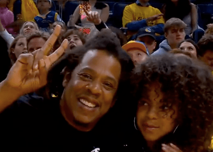 Blue Ivy Carter Rocks Curly Hair At NBA Finals Game 5