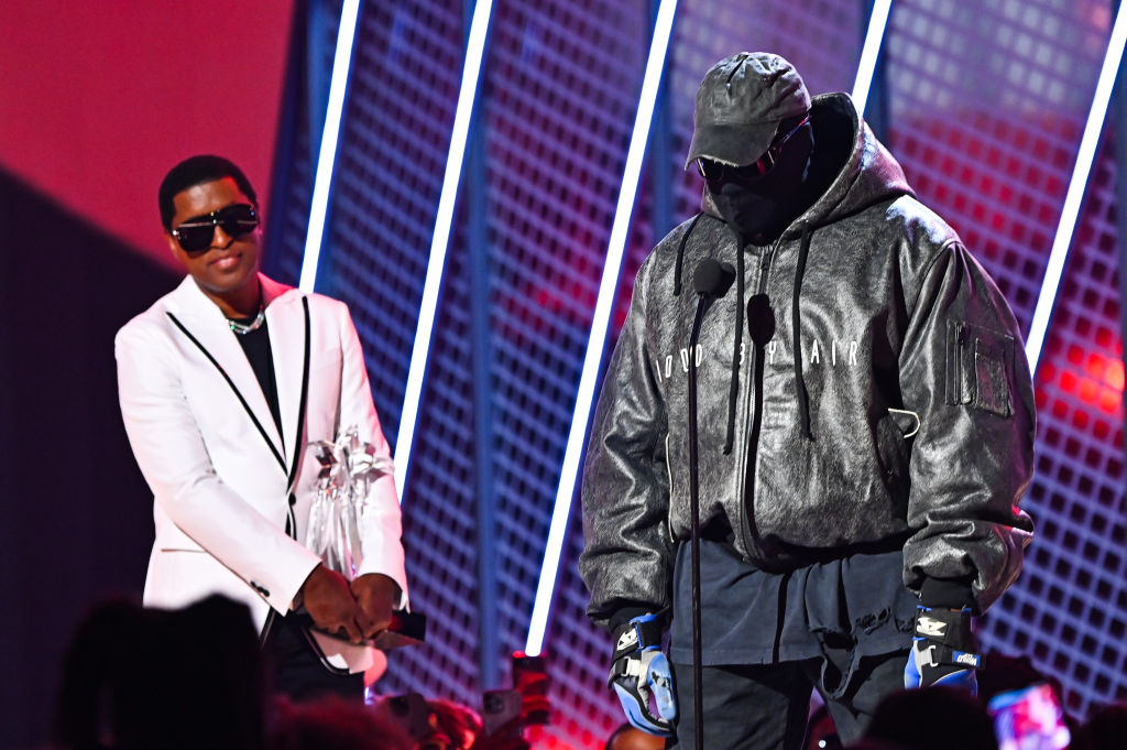 Kanye West Makes Appearance At The BET Awards To Honor Diddy