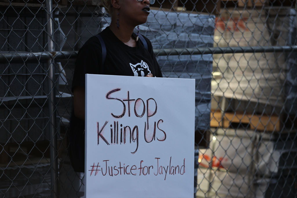Jayland Walker için NYC'de BLM protestosu