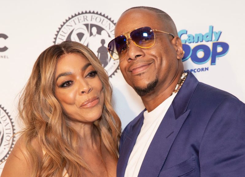 Wendy Williams wearing dress by Norma Kamali and Kevin...