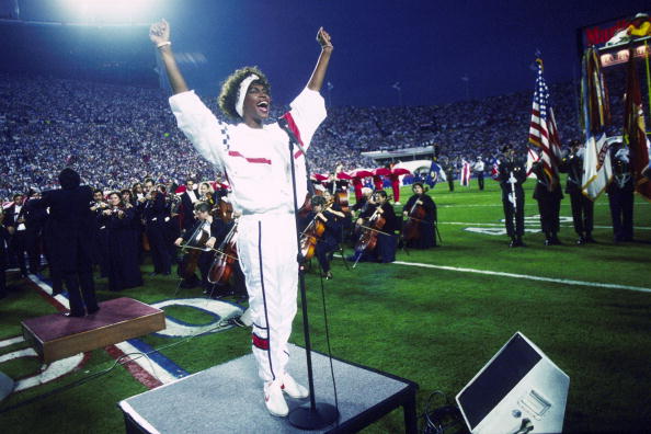 Whitney Houston Sings National Anthem At Super Bowl XXV