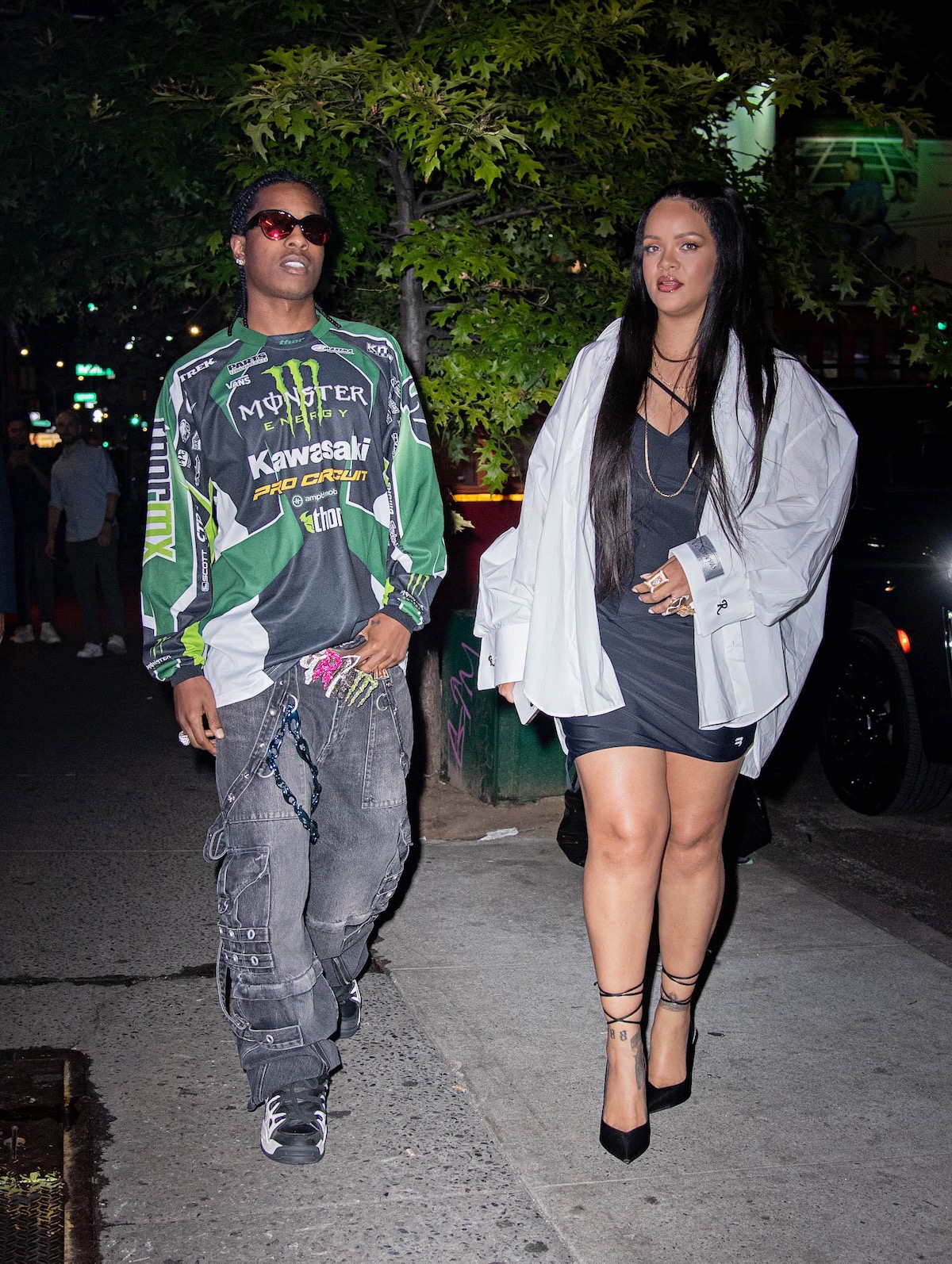 Thicky-Thighed RihRih Brings Yams To Dinner Date With Baby Daddy A$AP Rocky