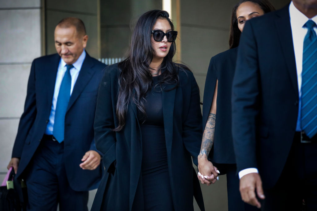 Vanessa Bryant Holds Court in Black Dress at Pau Gasol's