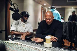 Diddy joins Dr. Dre in the studio