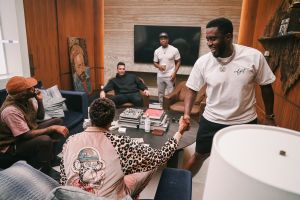 Diddy joins Dr. Dre in the studio