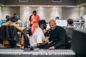 Diddy joins Dr. Dre in the studio