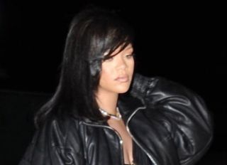 Rihanna and ASAP Rocky at birthday dinner at Olivetta