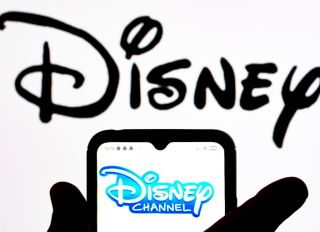 In this photo illustration, the Disney Channel logo is seen...