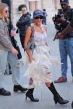 Celebrity Sightings - Paris Fashion Week - Womenswear Spring/Summer 2023 - Day Five