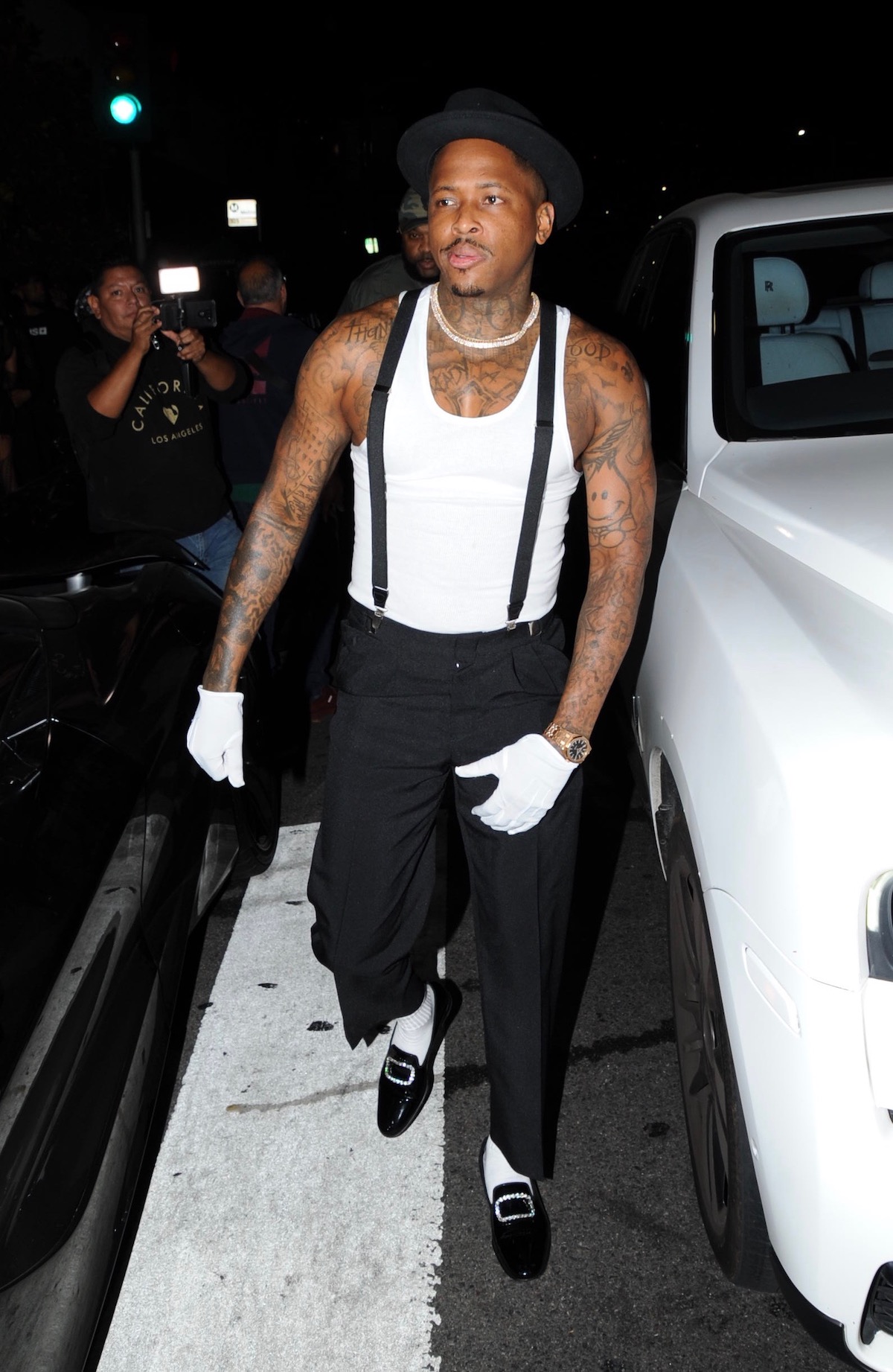 YG attends Cardi B's Los Angeles Birthday Party