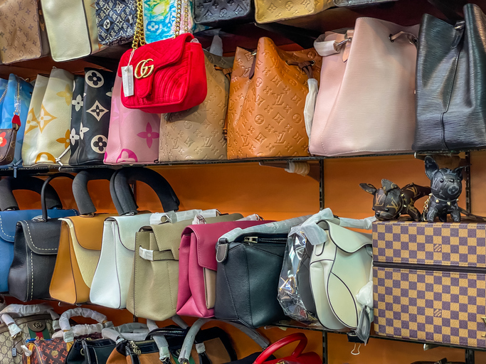 Designer Bag Vendors on Canal Street, New York City