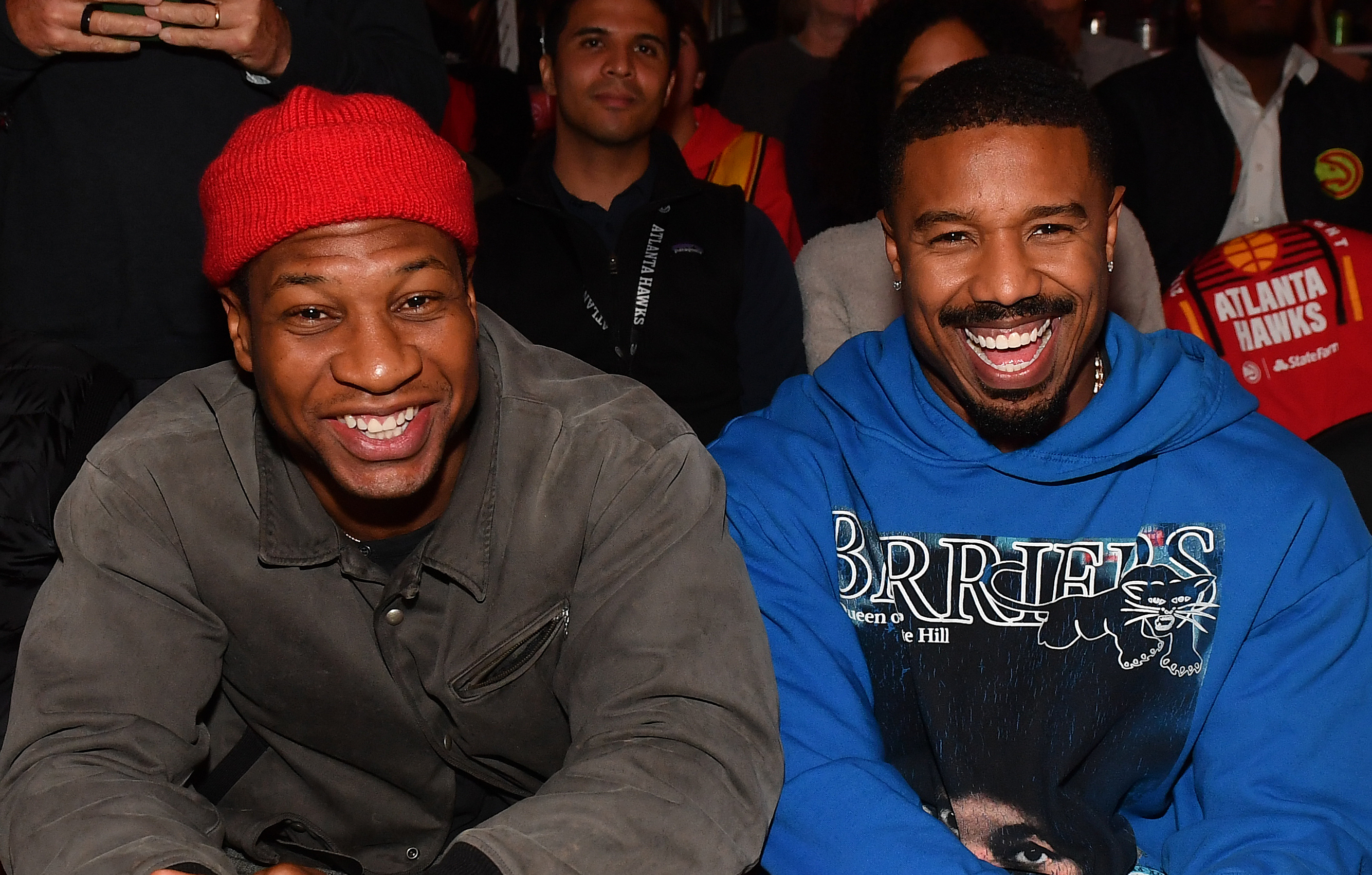 Celebrities Attend Houston Rockets v Atlanta Hawks