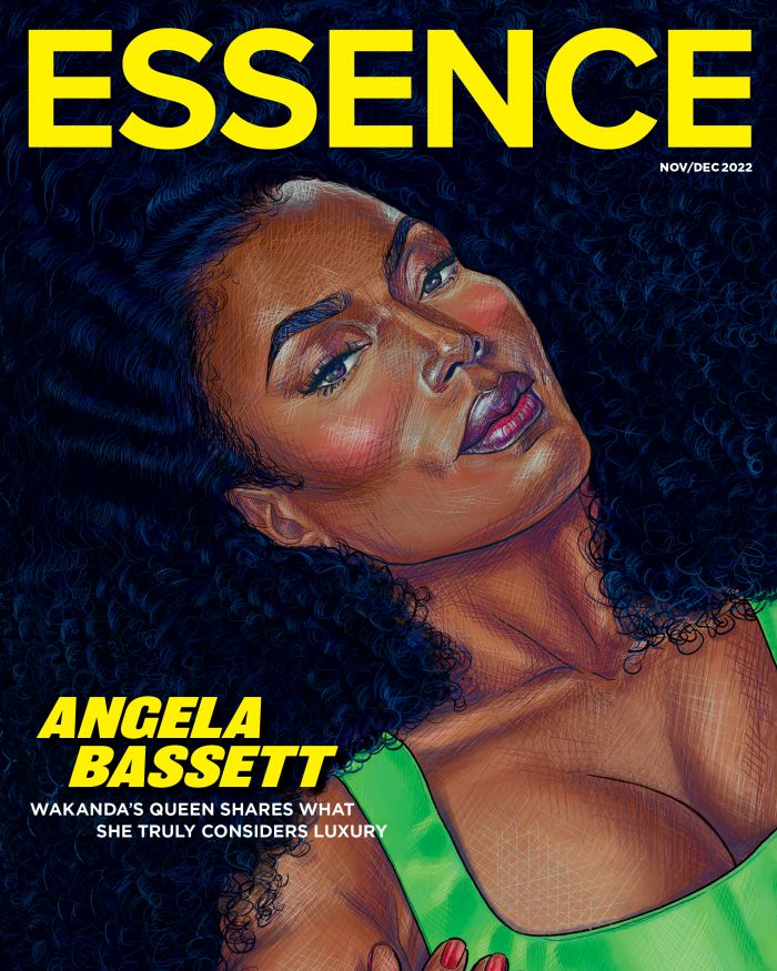 Angela Bassett on the cover of Essence