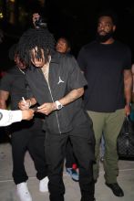 21 Savage attends Drake's birthday party at Sexy Fish