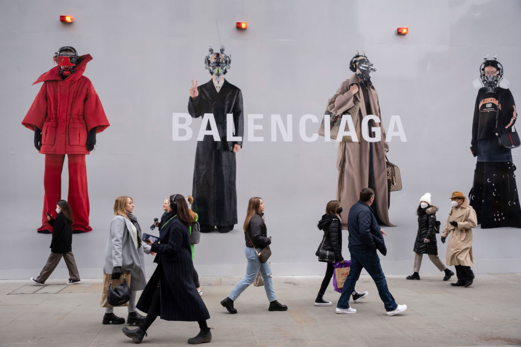 Bond Street Balenciaga Scene In London