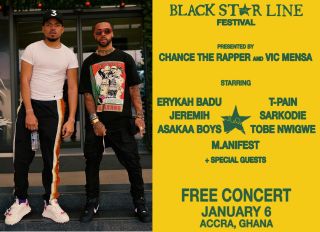 Vic Mensa & Chance the Rapper Black Star Line Fest