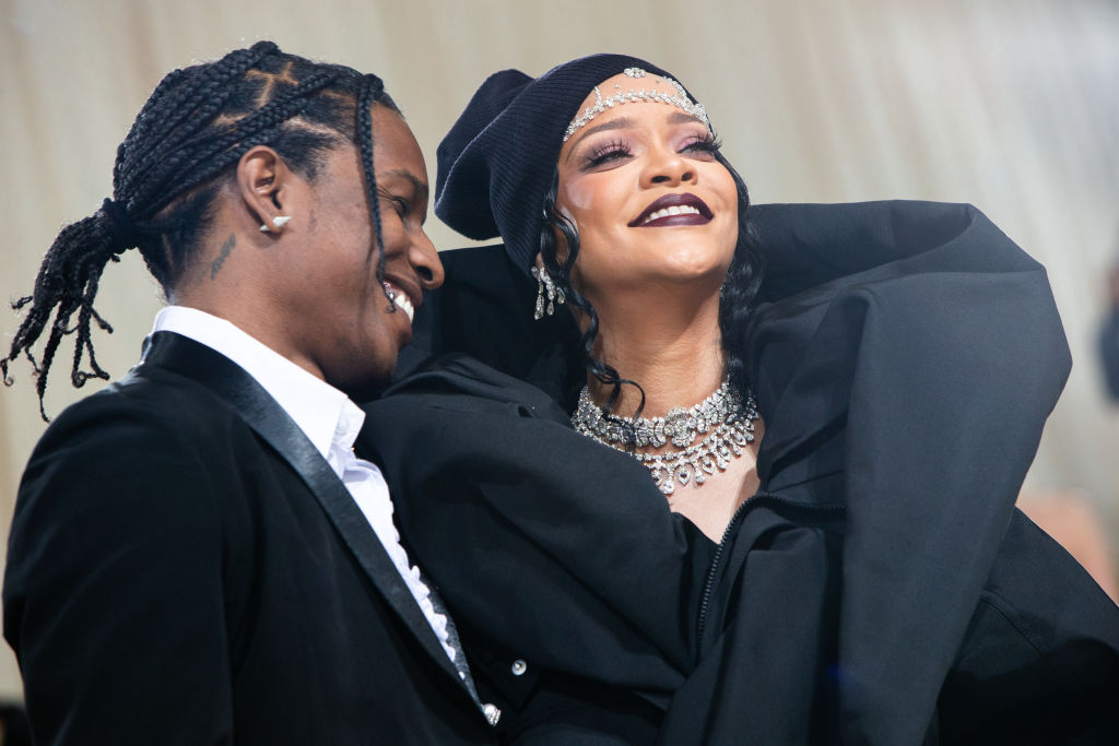 Pregnant Rihanna is All Smiles with A$AP Rocky in West Hollywood