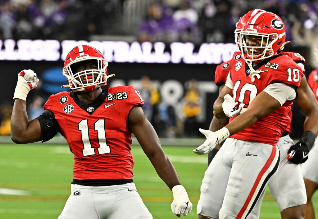 Georgia Bulldogs defeated the TCU Horned Frogs 65-7 to win the CFP National Championship Football game at SoFi Stadium in Inglewood.